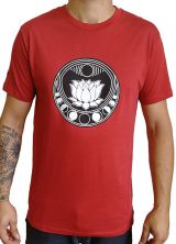 Tee-shirt Zen et Tendance pour homme motif Lotus Rouge 297454
