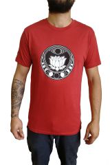 Tee-shirt Zen et Tendance pour homme motif Lotus Rouge 297455