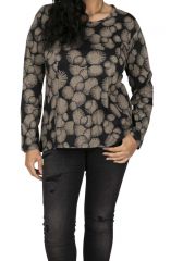 Top manches longues grande taille pour femme Moroguo